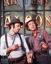 The Apple Dumpling Gang 1975 Tim Conway Don Knotts outside saloon 8x10 photo