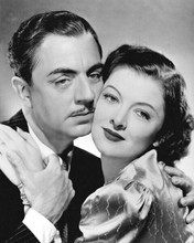 William Powell & Myrna Loy romantic embrace Thin Man movies 8x10 inch photo