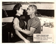 Female on the Beach 1955 Jeff Chandler & Joan Crawford on boat 8x10 inch photo