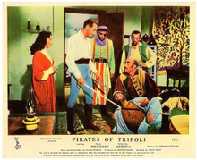 Pirates of Tripoli 1955 Patricia Medina Paul Henreid with sword 8x10 inch photo