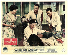 We're No Angels Joan Bennett Humphrey Bogart Ustinov & Ray 8x10 inch photo