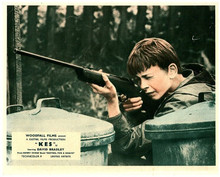 Kes 1969 David Bradley aims his rifle as Billy 8x10 inch photo