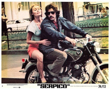 Serpico 1973 Al Pacino Cornelia Sharpe ride Honda CB77 motorbike 8x10 photo