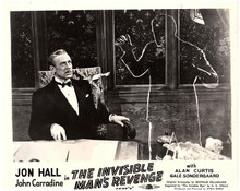 The Invisible Man's Revenge 1944 Jon Hall approches Lester Matthews 8x10 photo