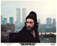 Serpico 1973 Al Pacino against New York Twin Towers behind him 8x10 ...