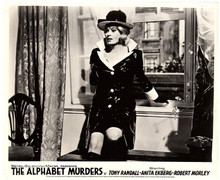 The Alphabet Murders 1965 Anita Ekberg in shiny black raincoat 8x10 inch photo