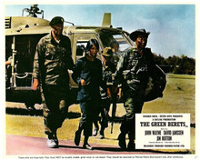 The Green Berets 1968 John Wayne Irene Tsu Jack Soo by UH-1 helicopter 8x10