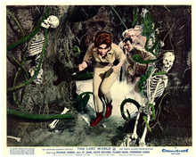 The Lost World 1960 Jill St. John David Hedison runs by skeletons 8x10 photo