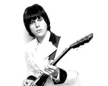 Jeff beck 1960's portrait with his guitar 8x10 inch photo