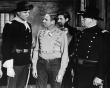 Gene Autry with Cavalry officers in a 1940's western 8x10 inch photo