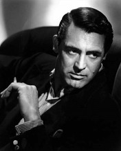 cary Grant 1940's studio portrait seated somoking cigarette 8x10 inch photo