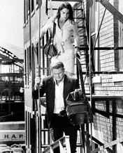 The Getaway Ali MacGraw Steve mcQueen escape via building stairs 8x10 photo