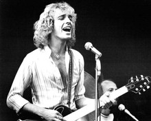 Peter Frampton on stage 1970's playing guitar 8x10 inch photo