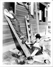 Laurel and Hardy Stan & Ollie house building 1929 The Finishing Touch 8x10 photo