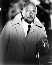 Donald Pleasence in his raincoat as Dr Sam Loomis 1981 Halloween II 8x10 photo