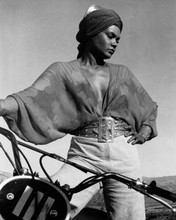 Cleopatra Jones 1973 Tamara Dobson with her Kawasaki motorbike 8x10 inch photo
