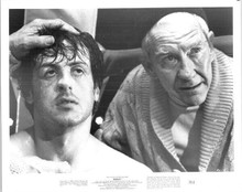 Rocky 1977 Sylvester stallone in corner of ring Burgess Meredith 8x10 photo