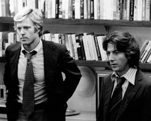 All The President's Men Robert Redford & Dustin Hoffman in library 8x10 photo