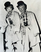 I Love Lucy Lucille Ball & Harpo Marx mirror routine 8x10 inch photo