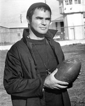 Burt Reynolds in black beanie hat holding football The Longest Yard 8x10 photo