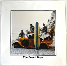 The Beach Boys 1962 Surfin' Safari pose on beach vintage pick-up 12x12 photo