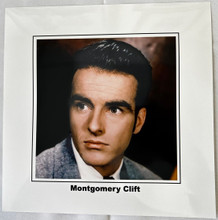 Montgomery Clift handsome 1940's studio portrait 12x12 inch art print photograph