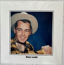 Alan Ladd great western pose smiling 12x12 inch art print photograph