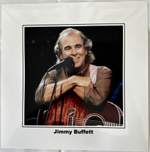 Jimmy Buffett smiles with his guitar 12x12 inch art print photograph
