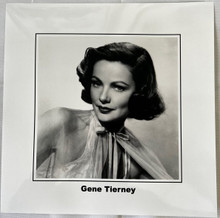 Gene Tierney 1940's era beautiful portrait 12x12 inch art print photograph