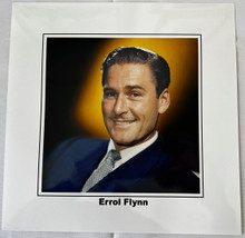 Errol Flynn smiling handsome studio portrait 12x12 inch art print photograph