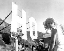 Karen Black 1975 Hollywood sign on set 1975 Day of the Locust 8x10 inch photo
