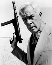 Lee Marvin holds up M76 submachine gun 1972 Prime Cut 8x10 inch photo