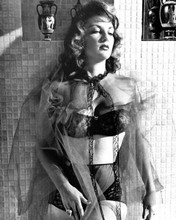 Allison Hayes stunning glamour portrait in black underwear 8x10 inch photo