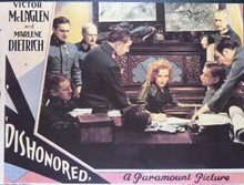 Dishonored Marlene Dietrich Victor McLaglen 11x14 inch movie poster