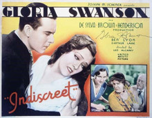 Indiscreet Gloria Swanson Ben Lyon 11x14 inch movie poster