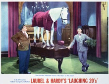 Laurel and Hardy's Laughing 20's Stan & Ollie & horse on piano 11x14movie poster