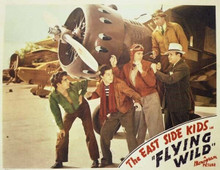 Flying Wild The East Side Kids pose with aircraft 11x14 inch movie poster