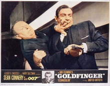 Goldfinger Sean Connery Gert Froebe fight for gun 11x14 inch movie poster