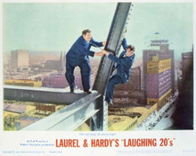 Laurel and Hardy's Laughing 20's Stan & Ollie on skyscraper 11x14 movie poster