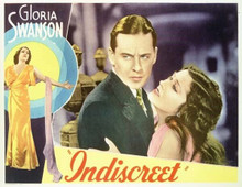 Indiscreet Gloria Swanson Ben Lyon 11x14 inch movie poster romantic
