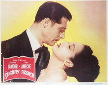 Slightly French Dorothy Lamour Don Ameche 11x14 inch movie poster