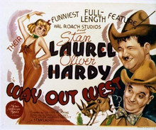 Way Out West Stan Laurel and Oliver Hardy 11x14 inch movie poster