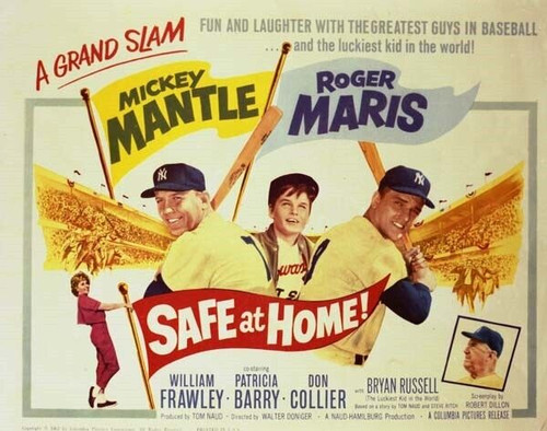 Safe at Home Mickey Mantle Roger Maris 11x14 inch movie poster - The Movie  Store
