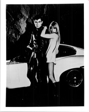 Danger Diabolik 1968 John Philip Law Marisa Mell pose by car 8x10 inch photo