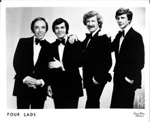 Four Lads Canadian singing quartet 1950's1970's era 8x10 inch photo