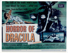 Horror of Dracula Peter Cushing Christopher Lee movie poster art 8x10 inch photo