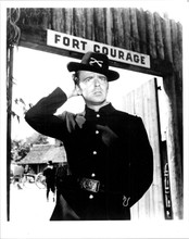 ken Berry poses outside Fort Courage F Troop 1965 sitcom 8x10 inch photo