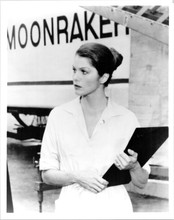 lois Chiles holds clipboard as Dr Goodhead from Moonraker 8x10 inch photo