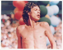 Mick Jagger shirtless on stage Rolling Stones concert 1970's 8x10 photo