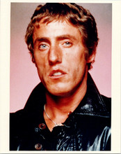 Roger Daltrey The Who legend 1980's portrait in black leather jacket 8x10 photo